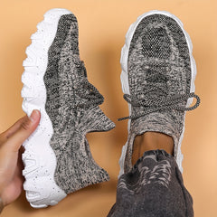 Men's Lace Up Road Running Shoes Lightweight Sport Shoes