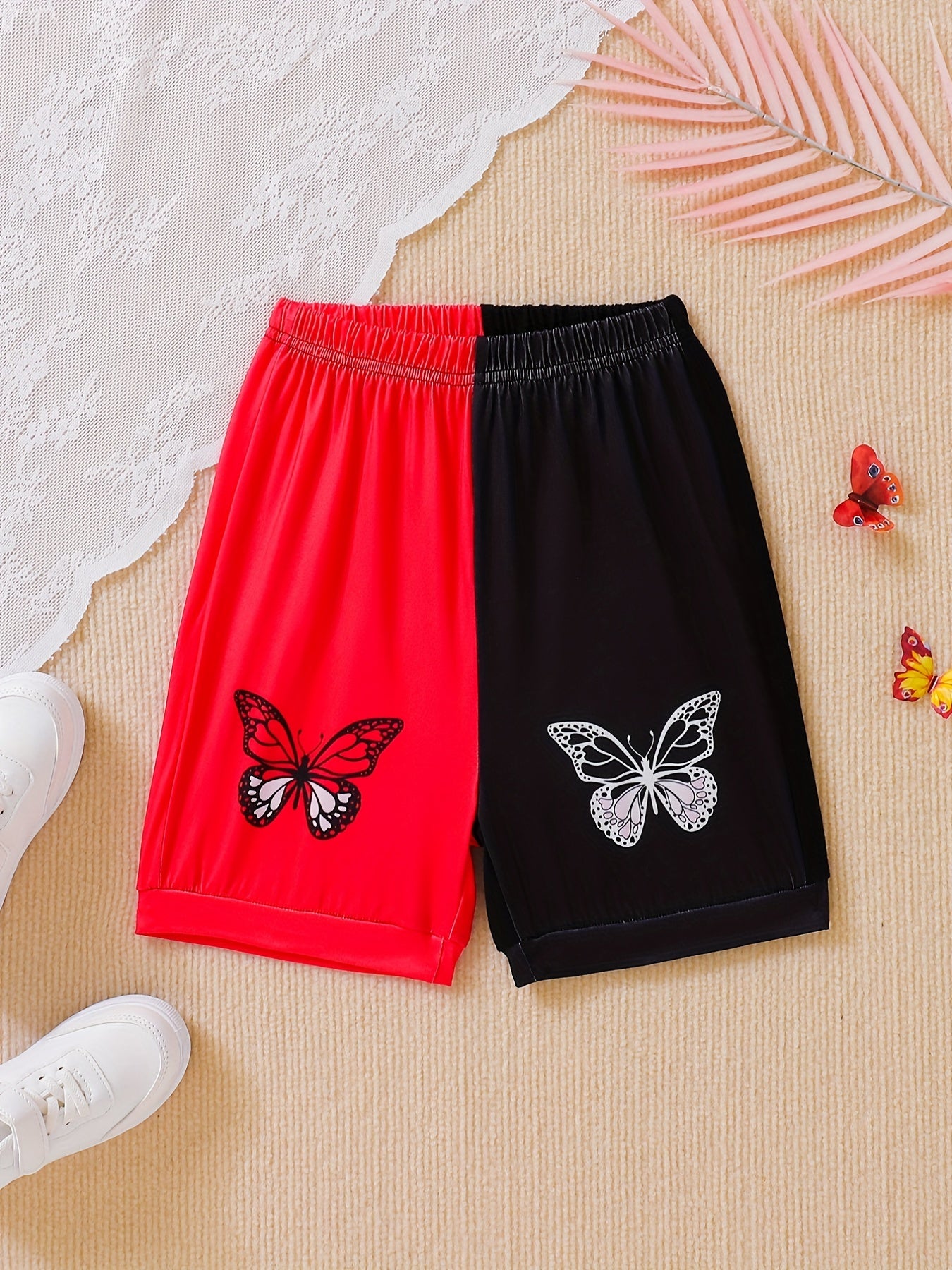 Soft Girls Butterfly Print Lounge Shorts