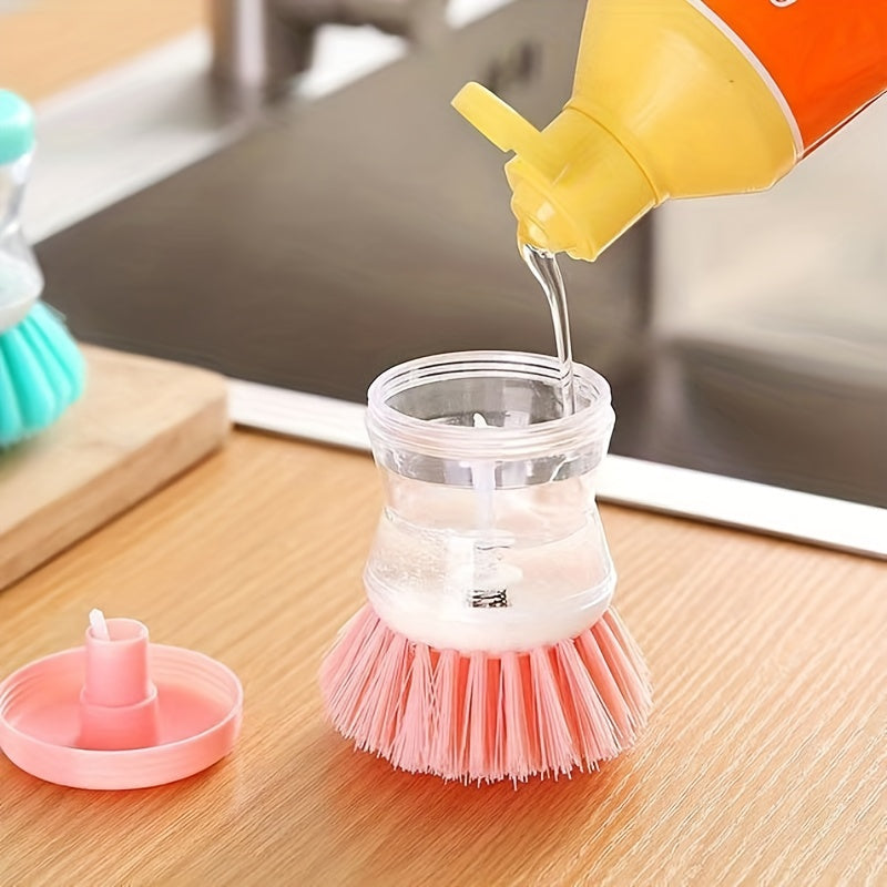 Automatic Liquid Adding Pot Washing Brush - Easy Cleaning for Kitchen