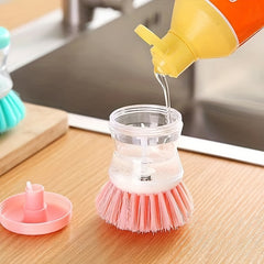 Automatic Liquid Adding Pot Washing Brush - Easy Cleaning for Kitchen