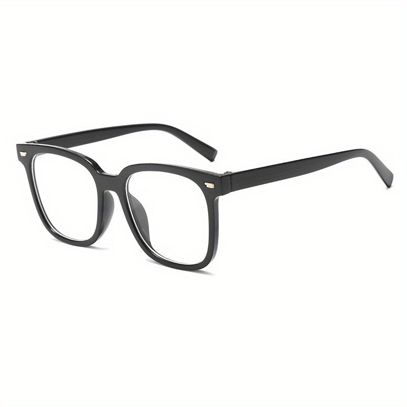 Men's Square Frame Large Frame Light Blocking Glasses With Box