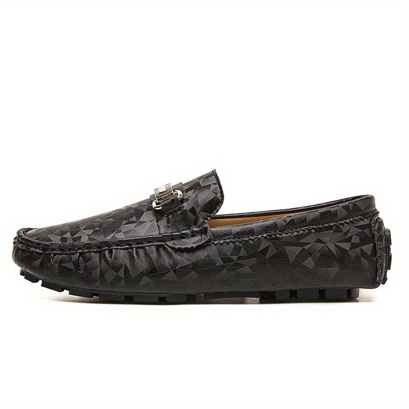 Men's Patterned Moccasin Loafers Non-slip Driving Shoes