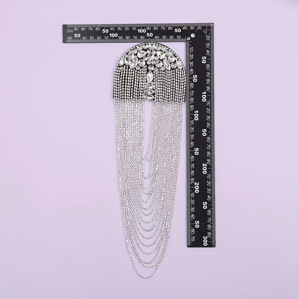 Vintage Beaded Tassel Rhinestone Suit Accessories for Men and Women