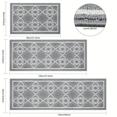 Absorbent Nylon Bathroom Rugs Set