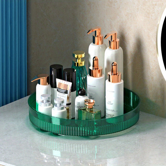 360 Rotating Makeup Organizer for Vanity Spinning Skincare and Cosmetic Storage