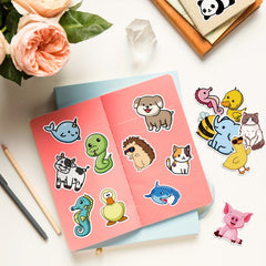 200pcs Animal Stickers Pack Water Bottles Skateboards Notebooks Laptop Stick
