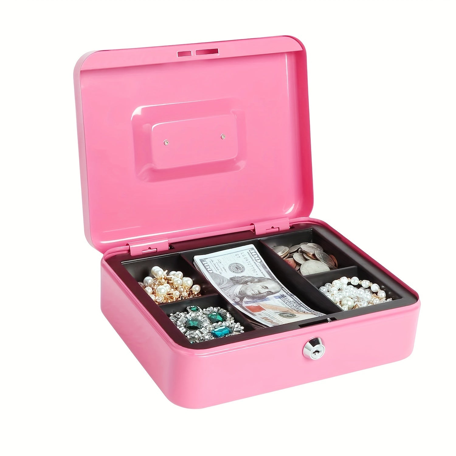 Portable Compact Safe for Children's Savings Coin Box