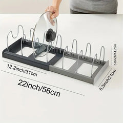 Adjustable Storage Rack Pot Lid Organizer