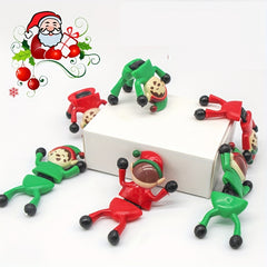 2pcs Christmas Wall Climbing Man Toys Sticky Tipping Little Men Toys