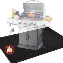 Fire Basin BBQ Grill Mat Outdoor Burning Resistant Baking Mat