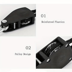 2pcs Outdoor Windproof Ropes with D-shaped Buckle