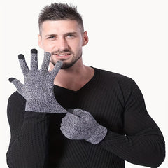 Winter Warm Windproof Gloves Plus Velvet Touch Screen Gloves