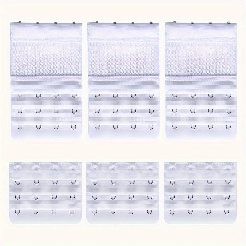 6pcs Bra Strap Extenders Adjustable Bra Band Buckle Women's Accessories