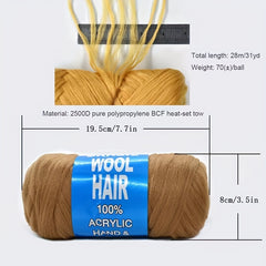 Synthetic Brazilian Wool Hair Extension For Women African Faux Locs Wraps