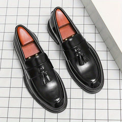 Men's Vintage Tassel Slip On Dress Shoes - Smart Casual Walking Shoes