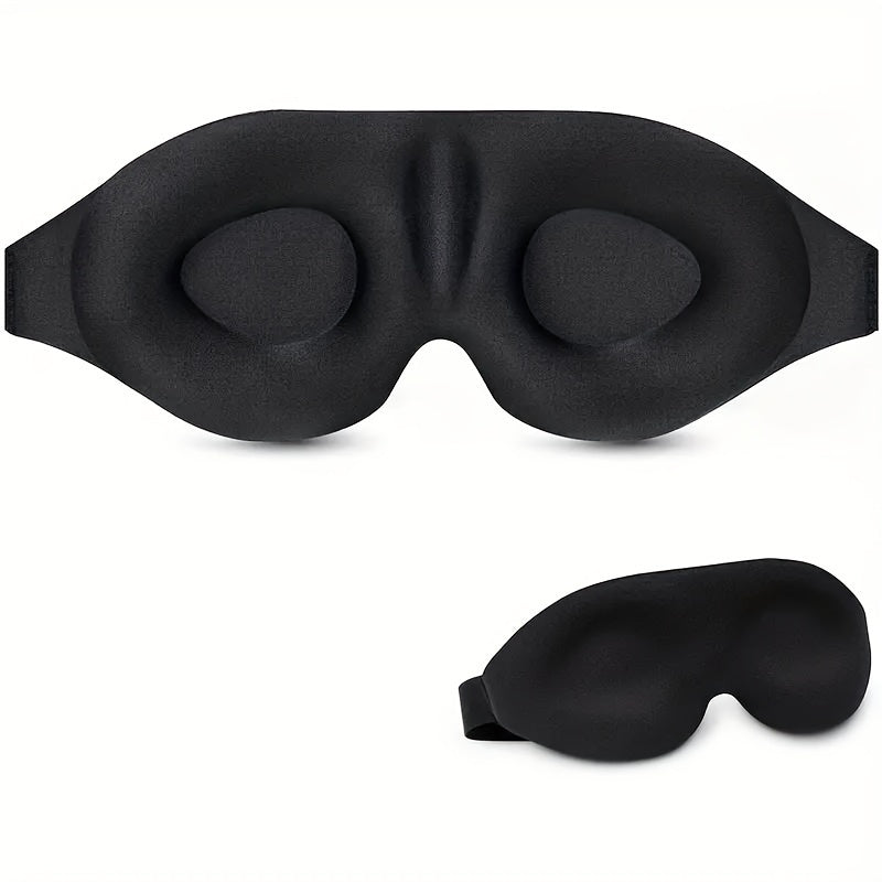3D Contoured Eye Mask Soft Breathable Blackout for Travel Yoga Meditation