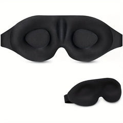 3D Contoured Eye Mask Soft Breathable Blackout for Travel Yoga Meditation