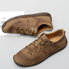 Men's Stitching Casual Shoes Outdoor Flat Shoes Walking Sneakers
