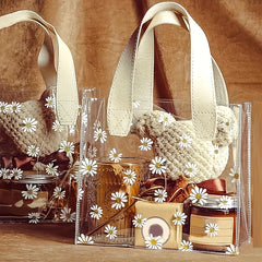 2pcs Small Daisy Gift Bag Wedding Bridesmaids Portable Gift Bag