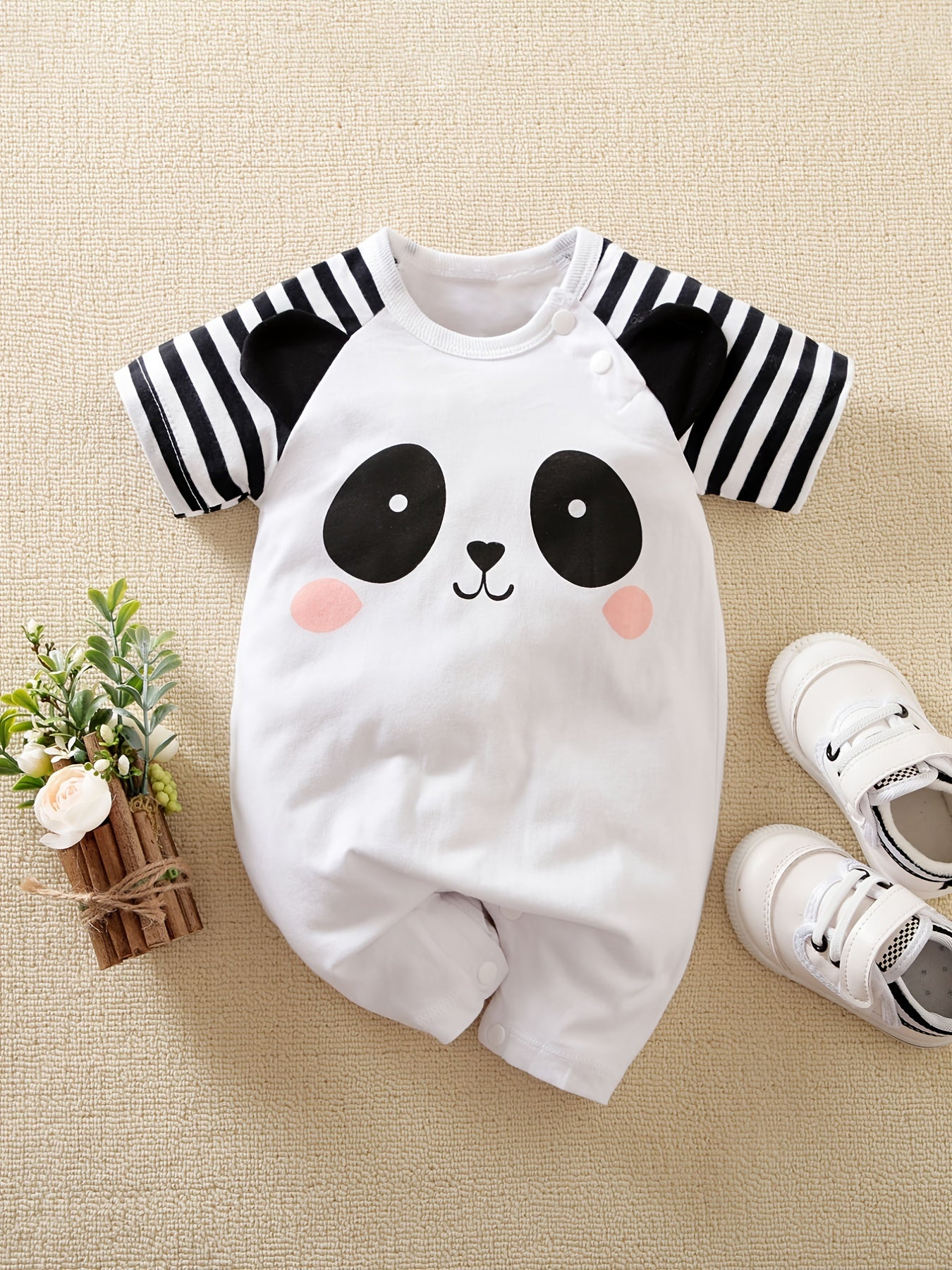 Baby Cartoon Panda Bodysuit