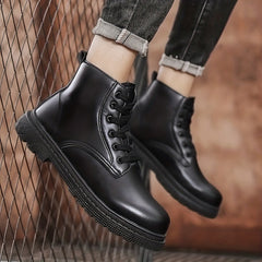 Men's Lace-up Ankle Boots Casual Walking Shoes