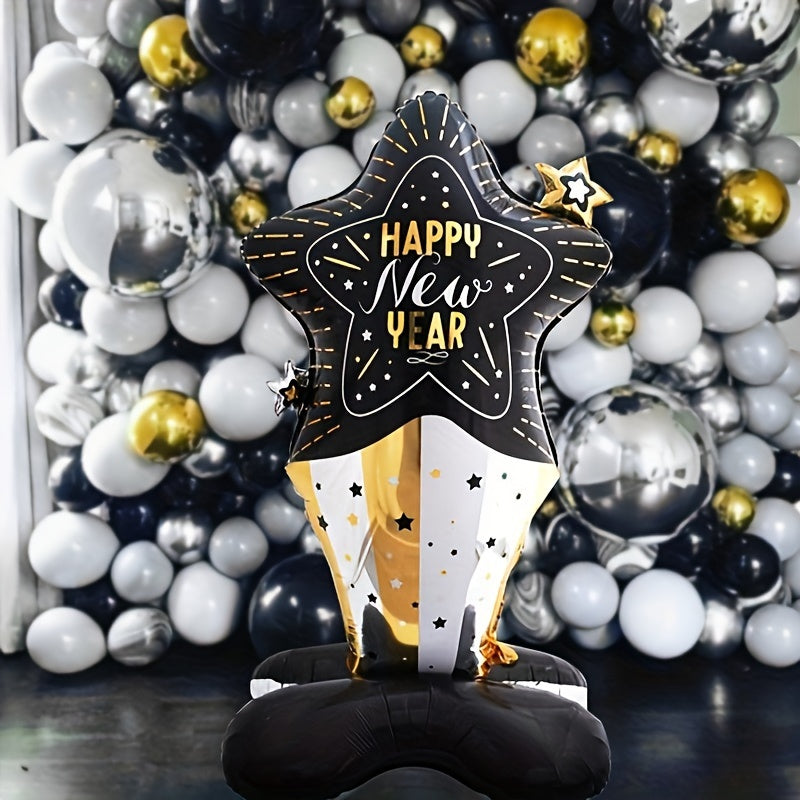 Large 4D Year Decoration Balloons for Indoor & Outdoor Party
