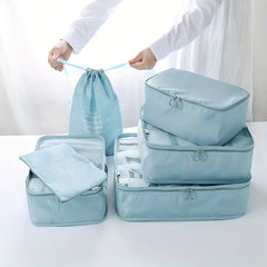 6pcs Travel Clothes Storage Bag Drawstring Organizer Set