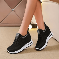 Women's Breathable Knit Inner Heightening Sneakers
