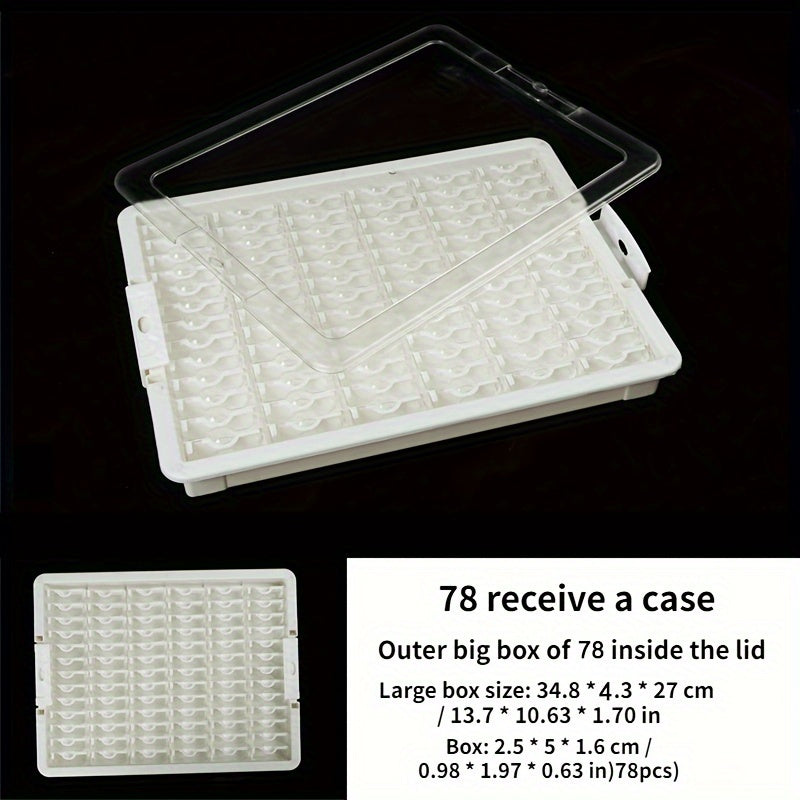 DIY Jewelry Storage Box 42 50 78 Grid Container Organizer Nail Art Accessories
