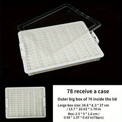 DIY Jewelry Storage Box 42 50 78 Grid Container Organizer Nail Art Accessories