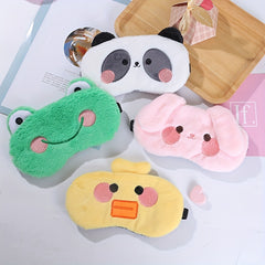 Cartoon Animal Eye Mask Soft Blackout Blindfold for Travel Rest Nap