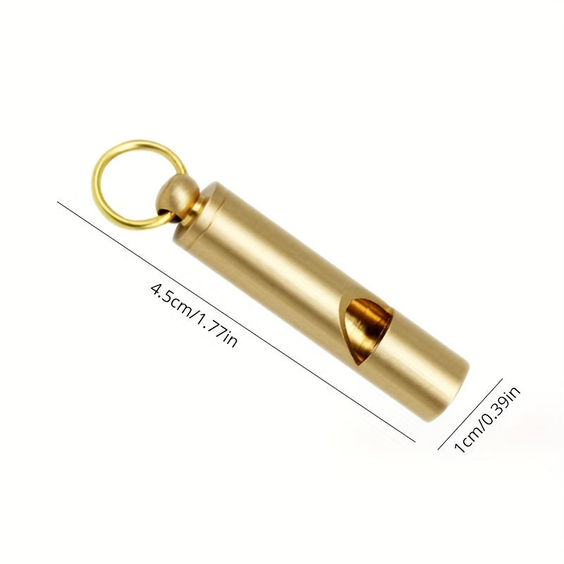 Portable Copper Survival Whistle for Outdoor Camping Hiking