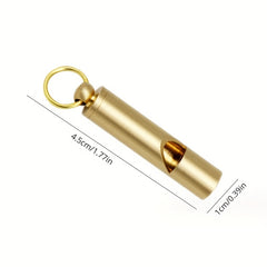 Portable Copper Survival Whistle for Outdoor Camping Hiking