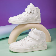 Women's Faux Leather Skate Shoes Flat Non Slip Sneakers