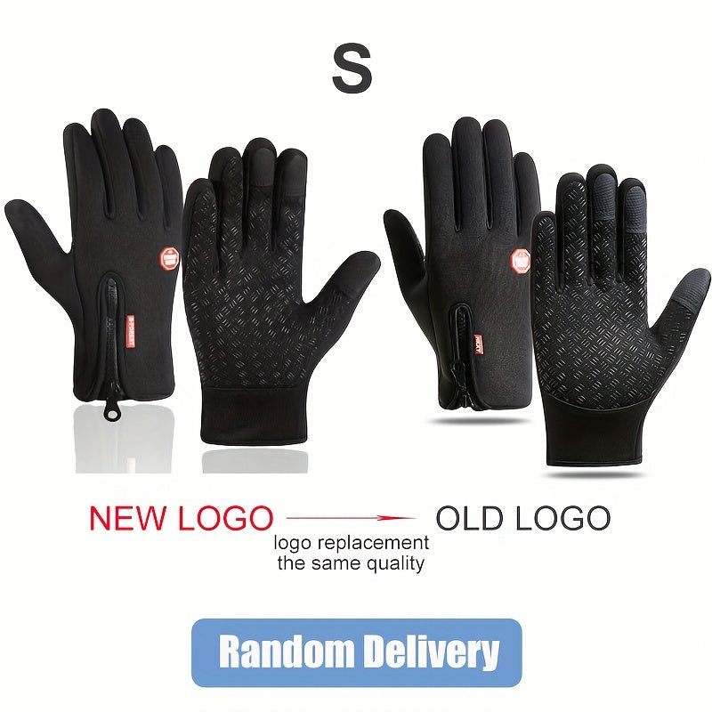Outdoor Sports Fleece Gloves Touchable Screen Windproof Cycling Gloves