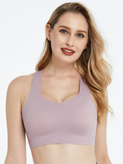 Women's Seamless Racerback Fitness Yoga Bra High Elastic
