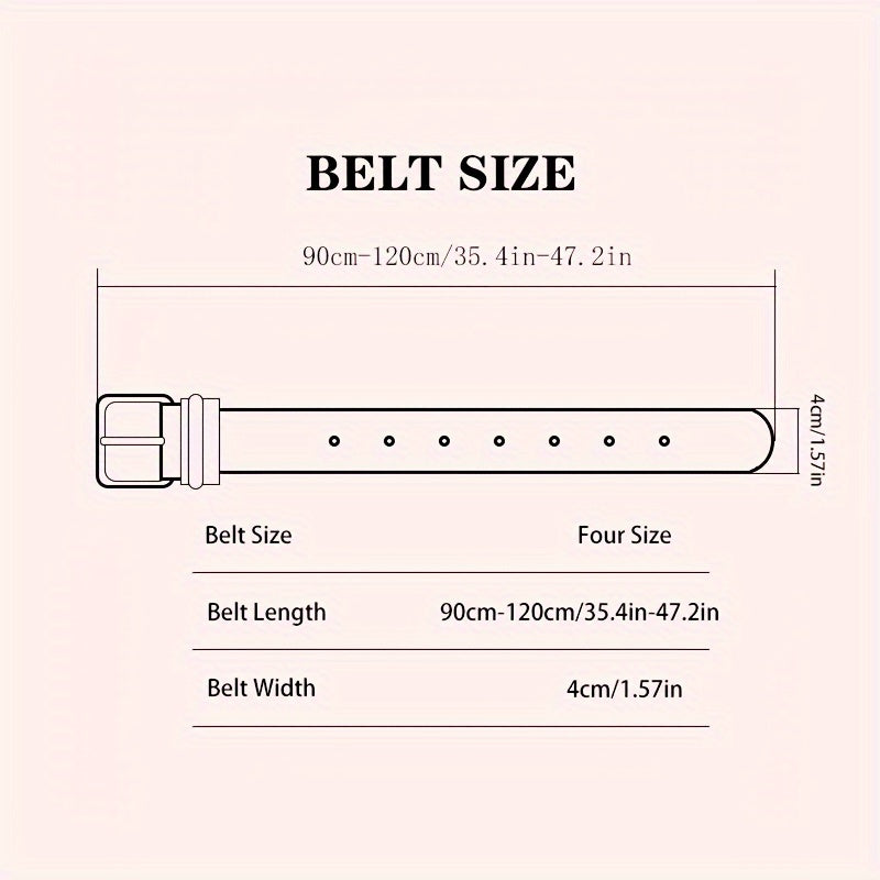 Double Hole Sports Belt Pin Buckle Heavy Duty Belt