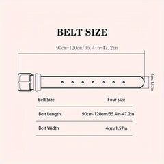 Double Hole Sports Belt Pin Buckle Heavy Duty Belt
