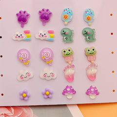 10 Pairs Hypoallergenic Earrings For Girls Surgical Steel Post Fun Earrings