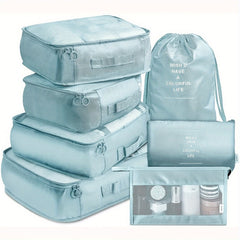 7pcs Luggage Packing Organizer Set Lightweight Toiletry Packing Cubes