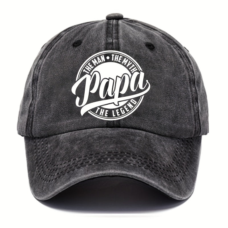 Adjustable Cotton Baseball Cap Retro Sunscreen Hat Men Women
