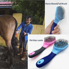 1pc Horse Hair Comb Non slip Horse Tail Comb Cleaning Brush