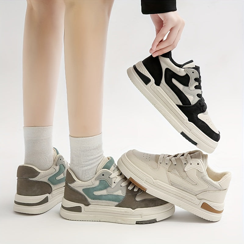 Women's Lace Up Platform Sneakers Low Top Casual Shoes