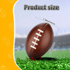 4pcs Foam Toy Footballs Brown Stress Ball for Party Favors