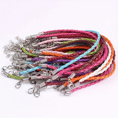 Mixed Leather Lace Braided Bracelet Rope DIY Jewelry Handicraft