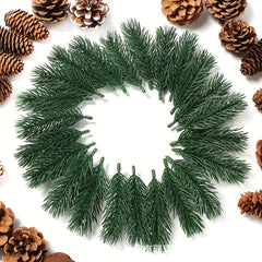 50pcs Artificial Pine Needles for DIY Wreaths Christmas Decorations