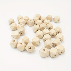 30pcs 10pcs DIY Octagonal Wood Jewelry Accessories 10 25mm Octagonal Beads