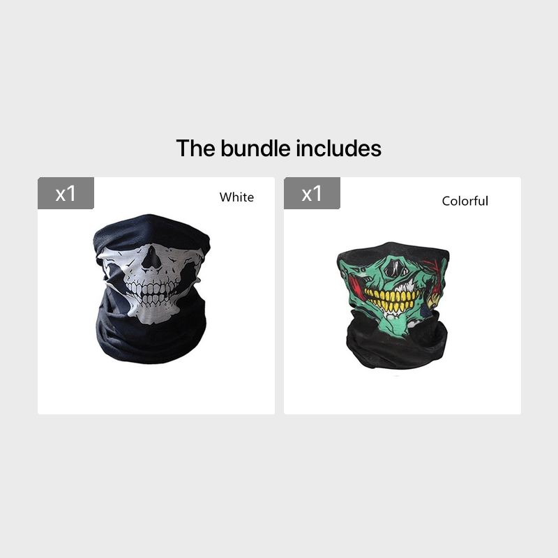 Skull Winter Face Mask Windproof for Ski Snowboard Motorcycle Fishing