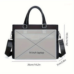 Oxford Cloth Briefcase Laptop Bag Water Resistant Father's Gift