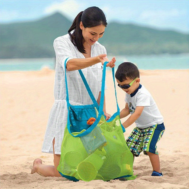 Children's Large Storage Beach Bag Sand Digging Toys Organizer